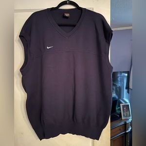 Nike men’s navy blue v neck  sweater vest size Xxl